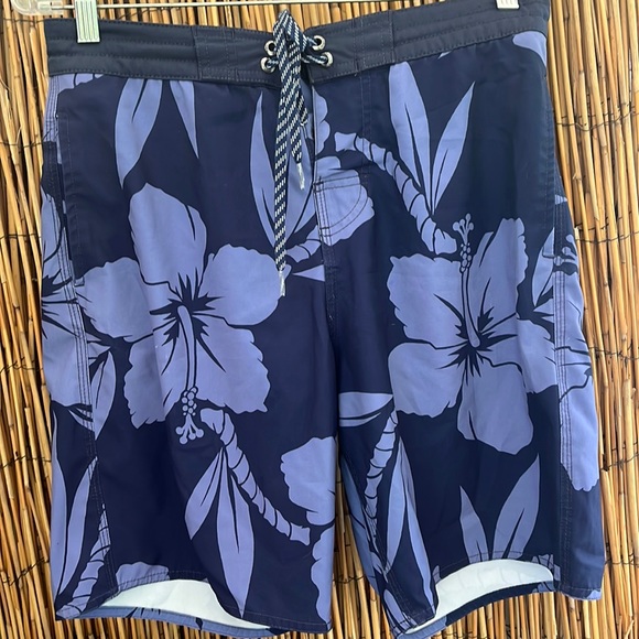 Favant Blue Floral Boardshorts - Picture 1 of 2